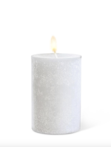 Small White Pillar Candle