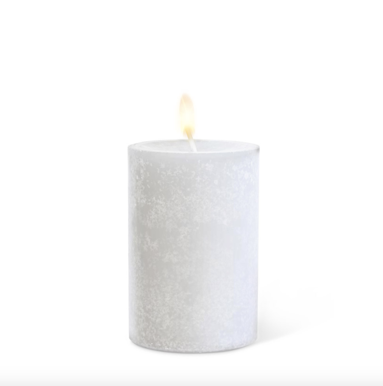 Small White Pillar Candle