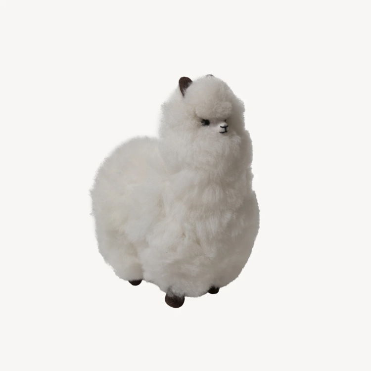 Standing Alpaca White 12"