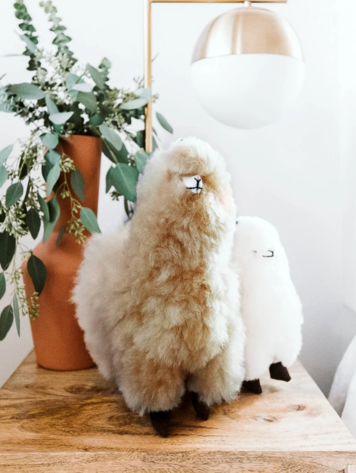 Standing Alpaca Beige 12"