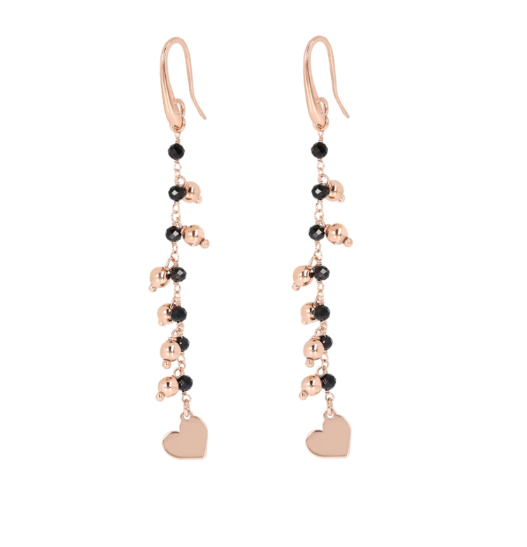 Rosary Earrings with Charms