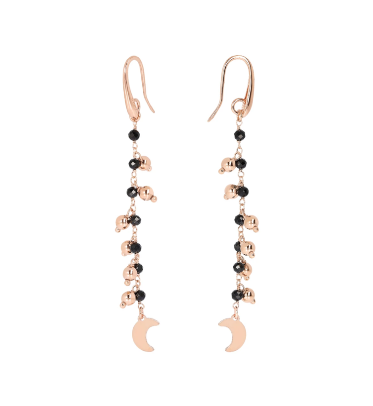 Rosary Earrings with Charms