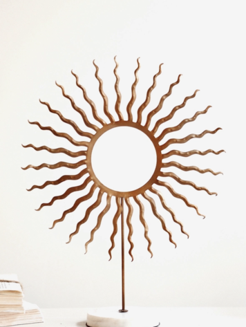 Soleil Wreath on Stand