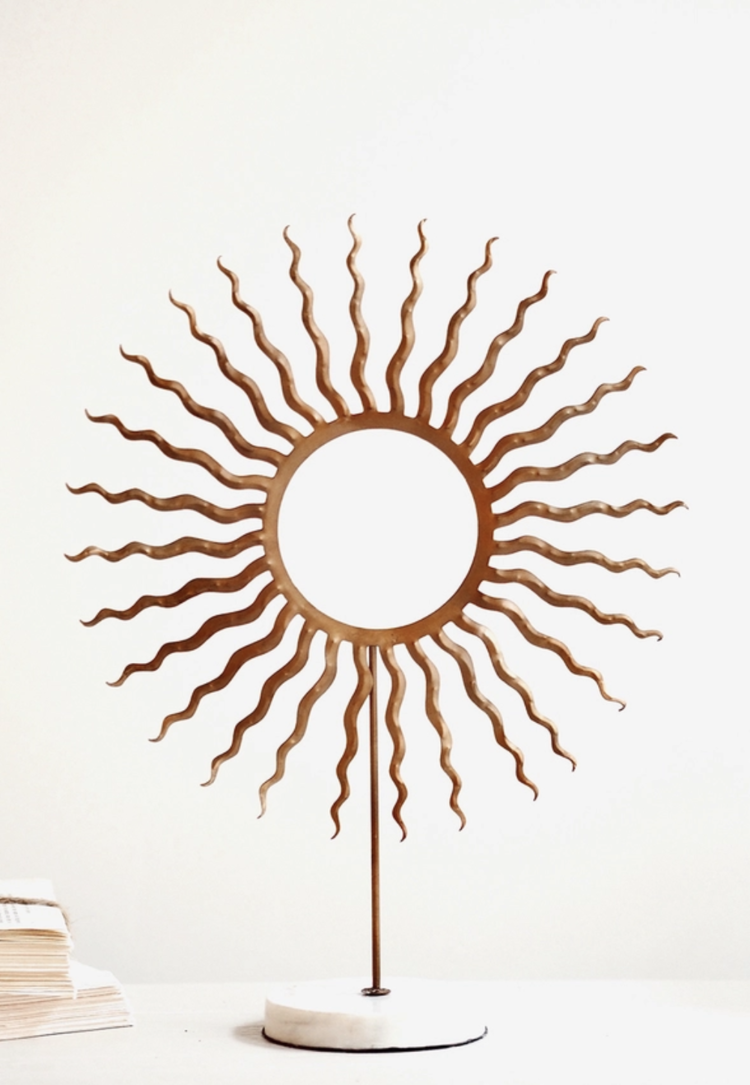 Soleil Wreath on Stand