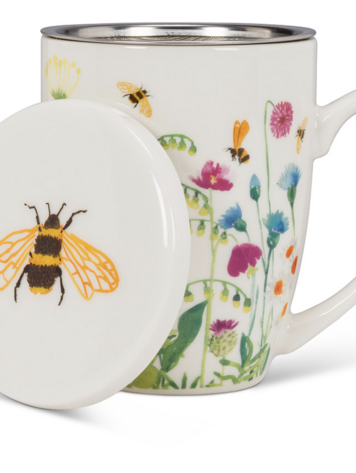 Bee Garden Mug & Strainer