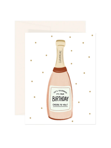 Birthday Cheers Champagne Card