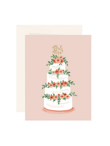 Mr and Mrs Cake Card
