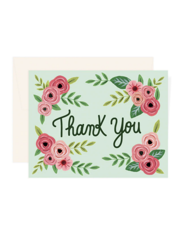 Thank You Floral Card