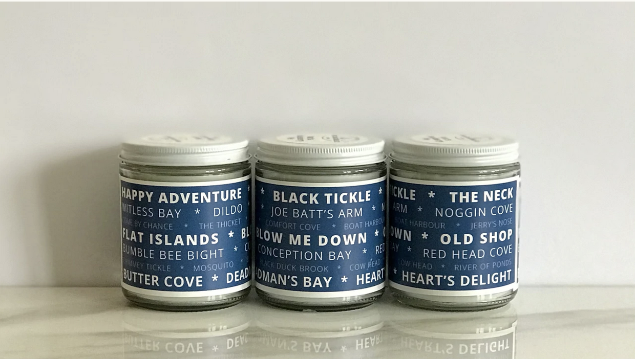 Newfoundland & Labrador Place Names Candle Adora Boutique