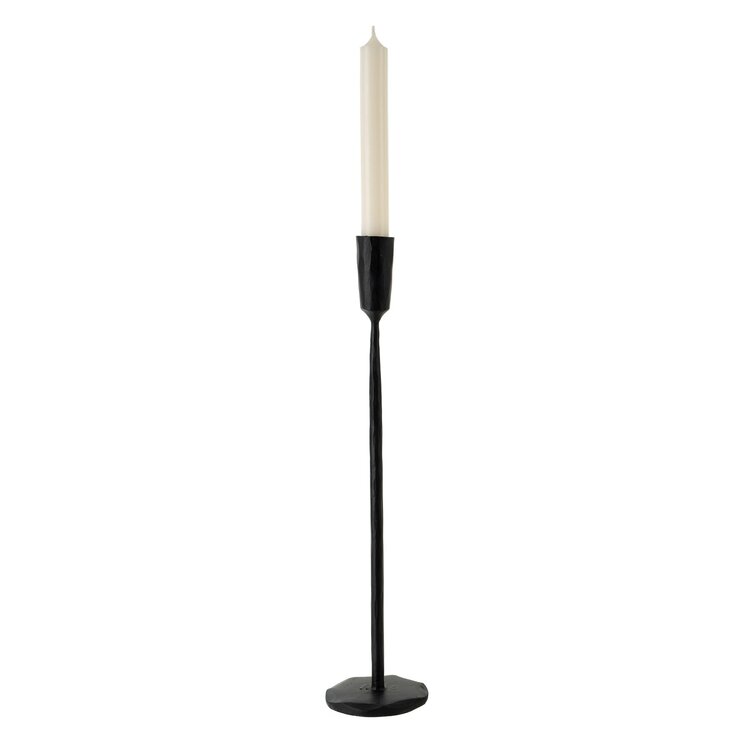 Black Luna Forged Candlestick