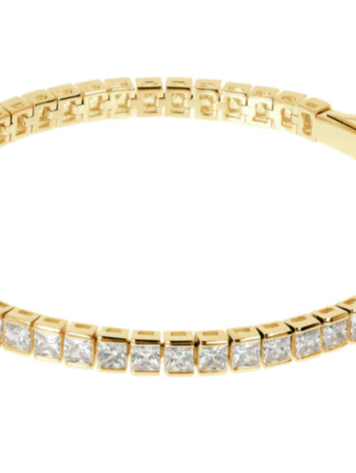 Gold Altissima CZ Tennis Bracelet - Short