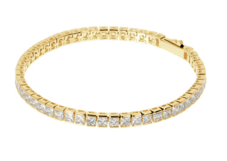 Gold Altissima CZ Tennis Bracelet - Short
