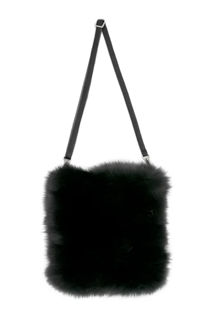 Fox Crossbody Bag with Leather Strap