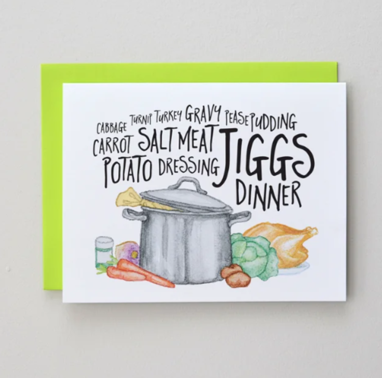Jiggs Dinner Card