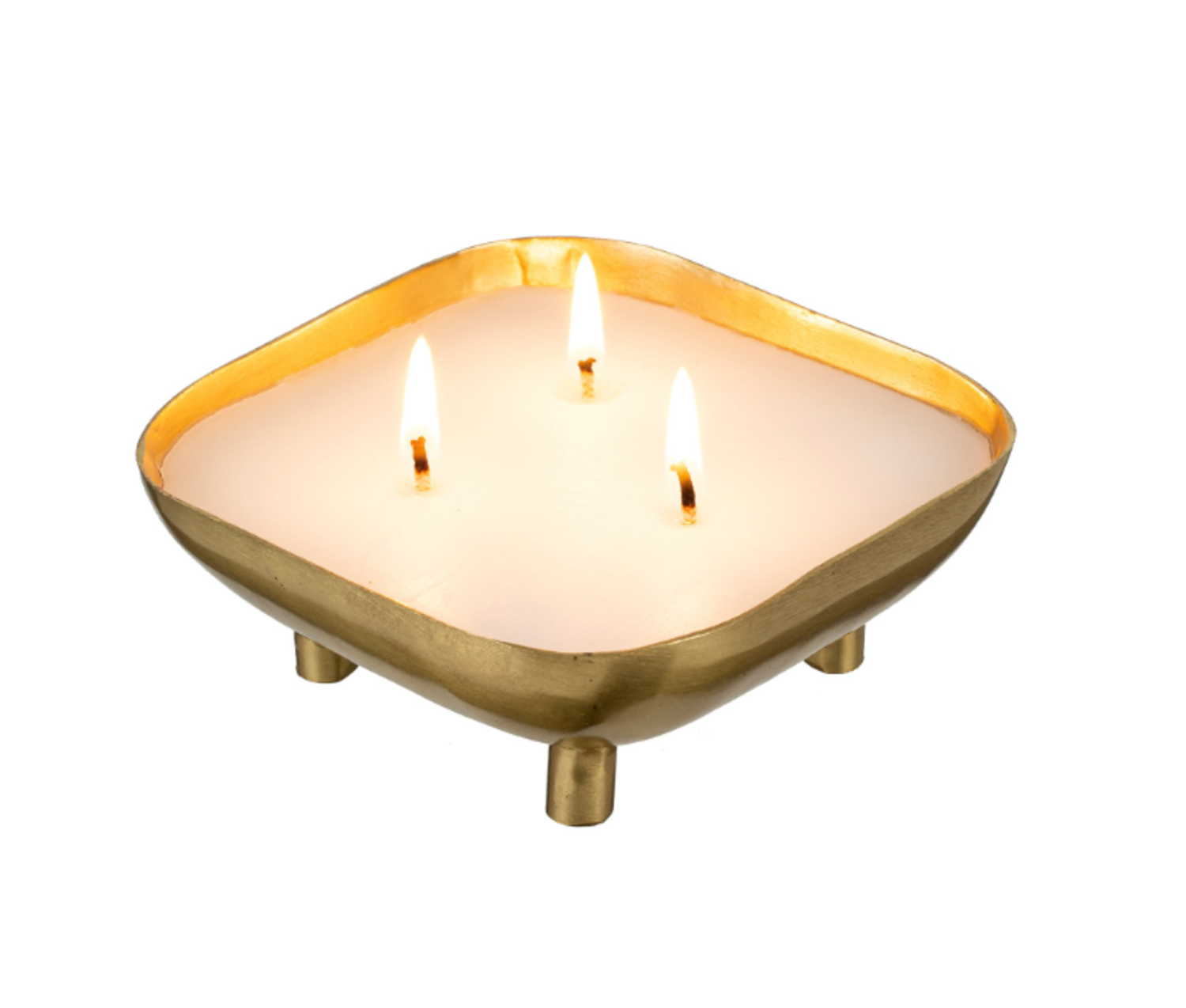 Small Amber Spruce Footed Tray Candle Adora Boutique