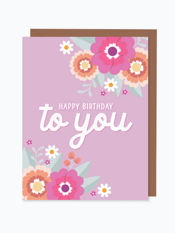 Daisy Daydreams: Mauve Happy Birthday to You Card