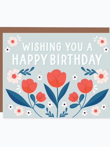 Apple Blossom: Wishing You a Happy Birthday Card