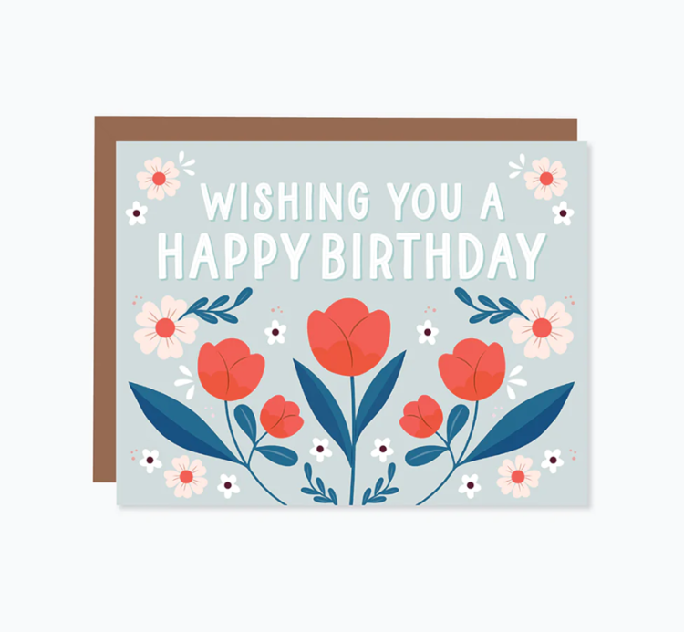 Apple Blossom: Wishing You a Happy Birthday Card
