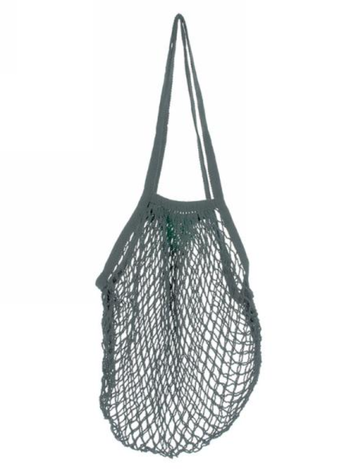 Grey Mesh Market Bag