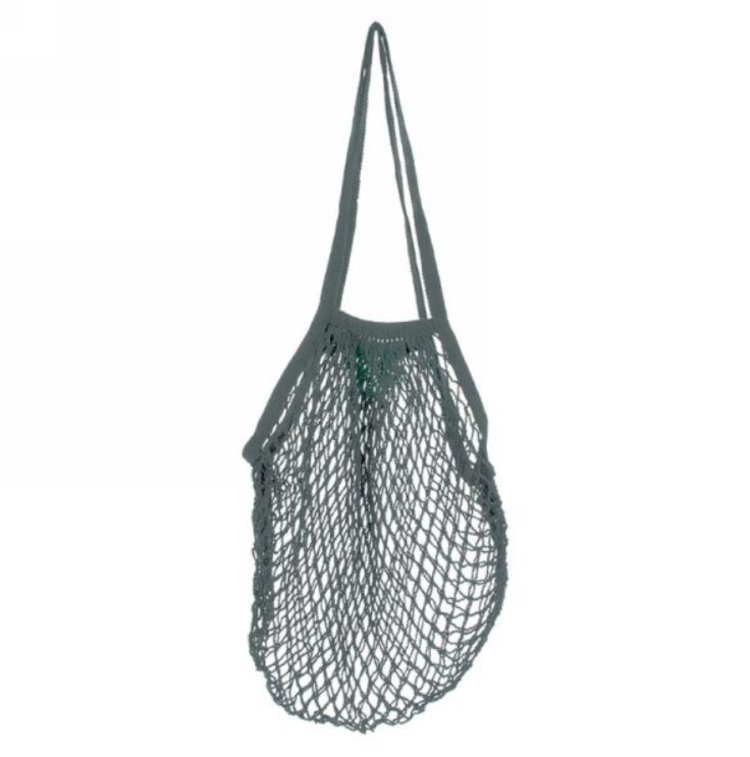 Grey Mesh Market Bag