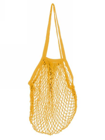 Mustard Mesh Market Bag