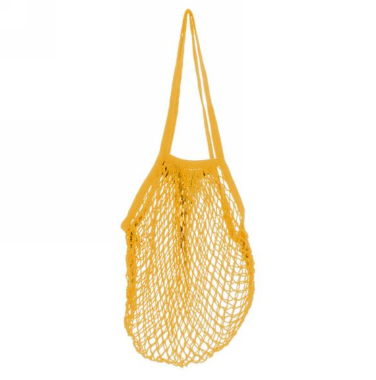 Mustard Mesh Market Bag