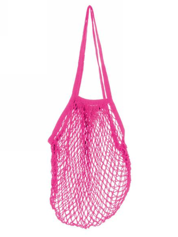 Fuchsia Mesh Market Bag