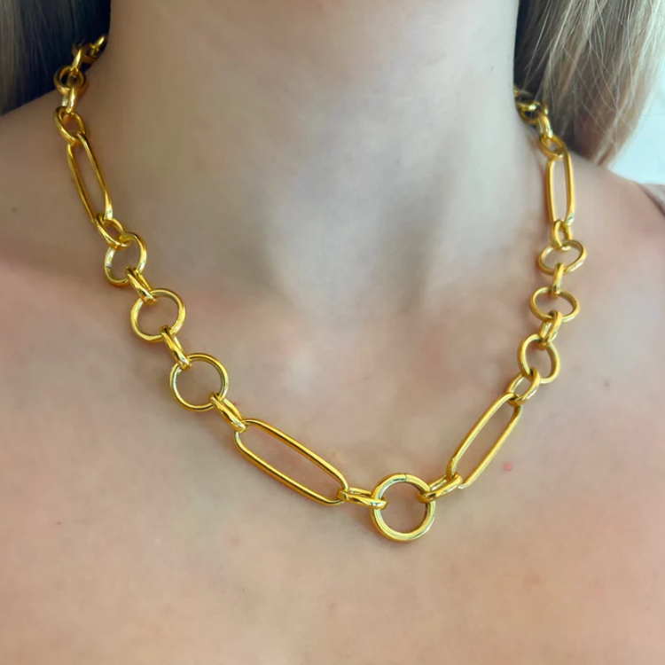 18K Yellow Gold Vermeil Nest Story Chain 20.5"