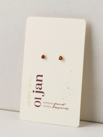 Kaleidoscope Birthstone Stud Earrings