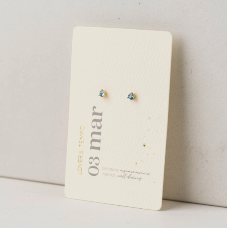 Kaleidoscope Birthstone Stud Earrings