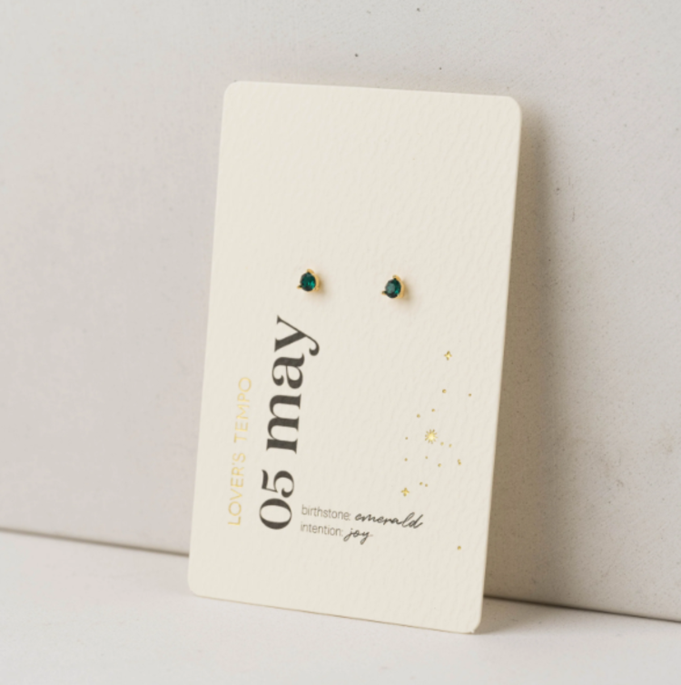 Kaleidoscope Birthstone Stud Earrings