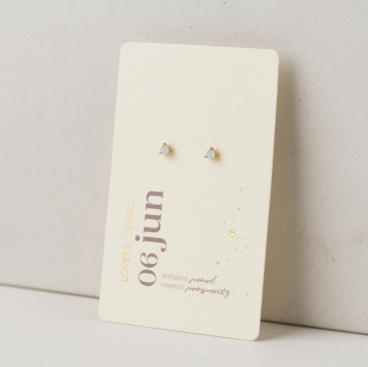 Kaleidoscope Birthstone Stud Earrings