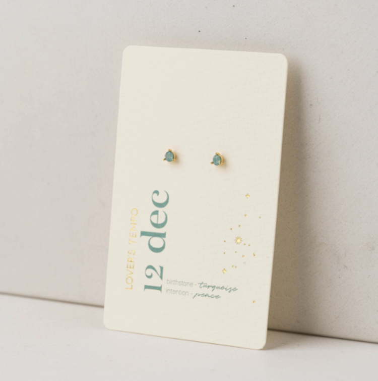 Kaleidoscope Birthstone Stud Earrings