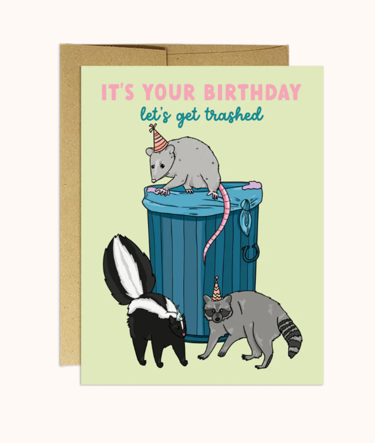 Trashed Birthday Card