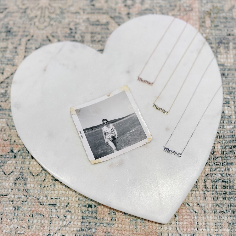 Mama Script Necklace