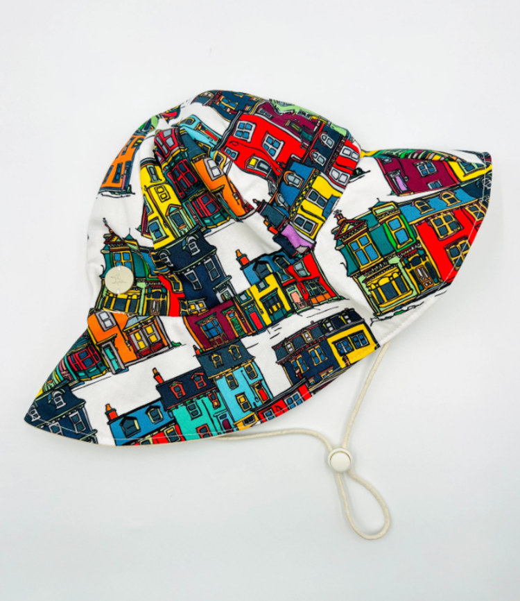 Jellybean Row Houses Summer Floppy Hat