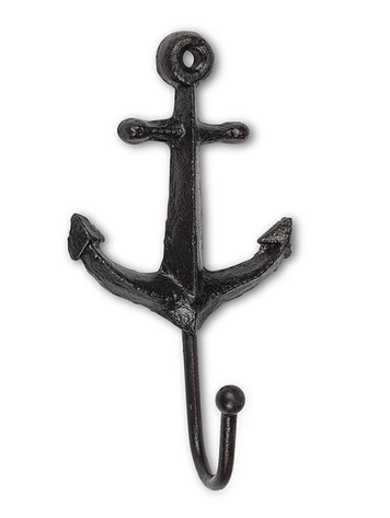5" Anchor Hook Black