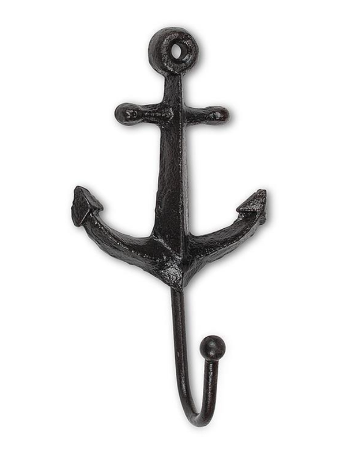 5" Anchor Hook Black