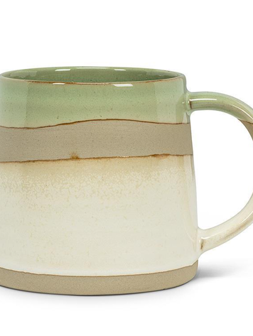 Green & White Rustic Mug