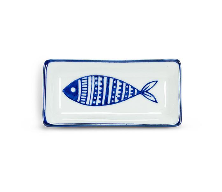 Sm Rectangle Fish Dish 3.5"