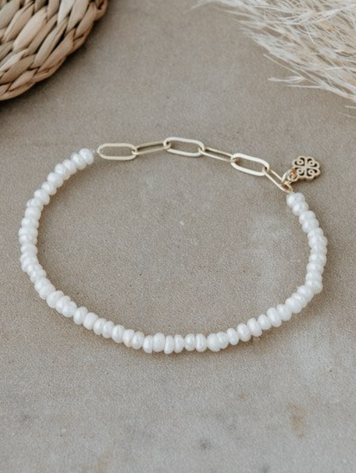 Alyssa Bracelet White Pearl