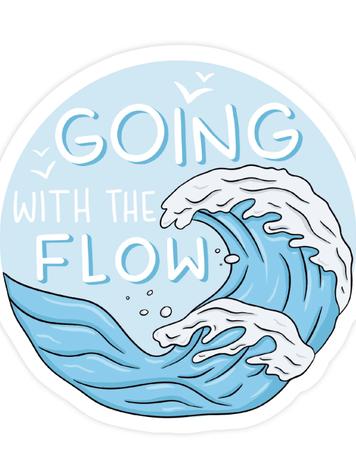 Going with the Flow Sticker