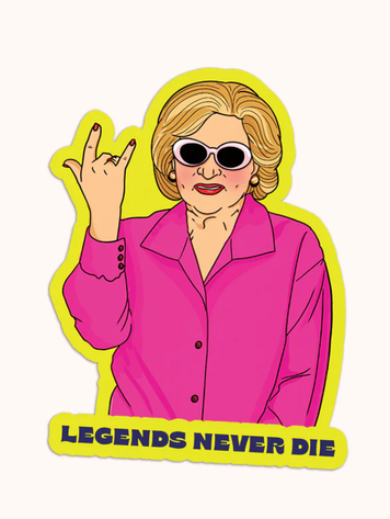 Legends Never Die Betty Sticker