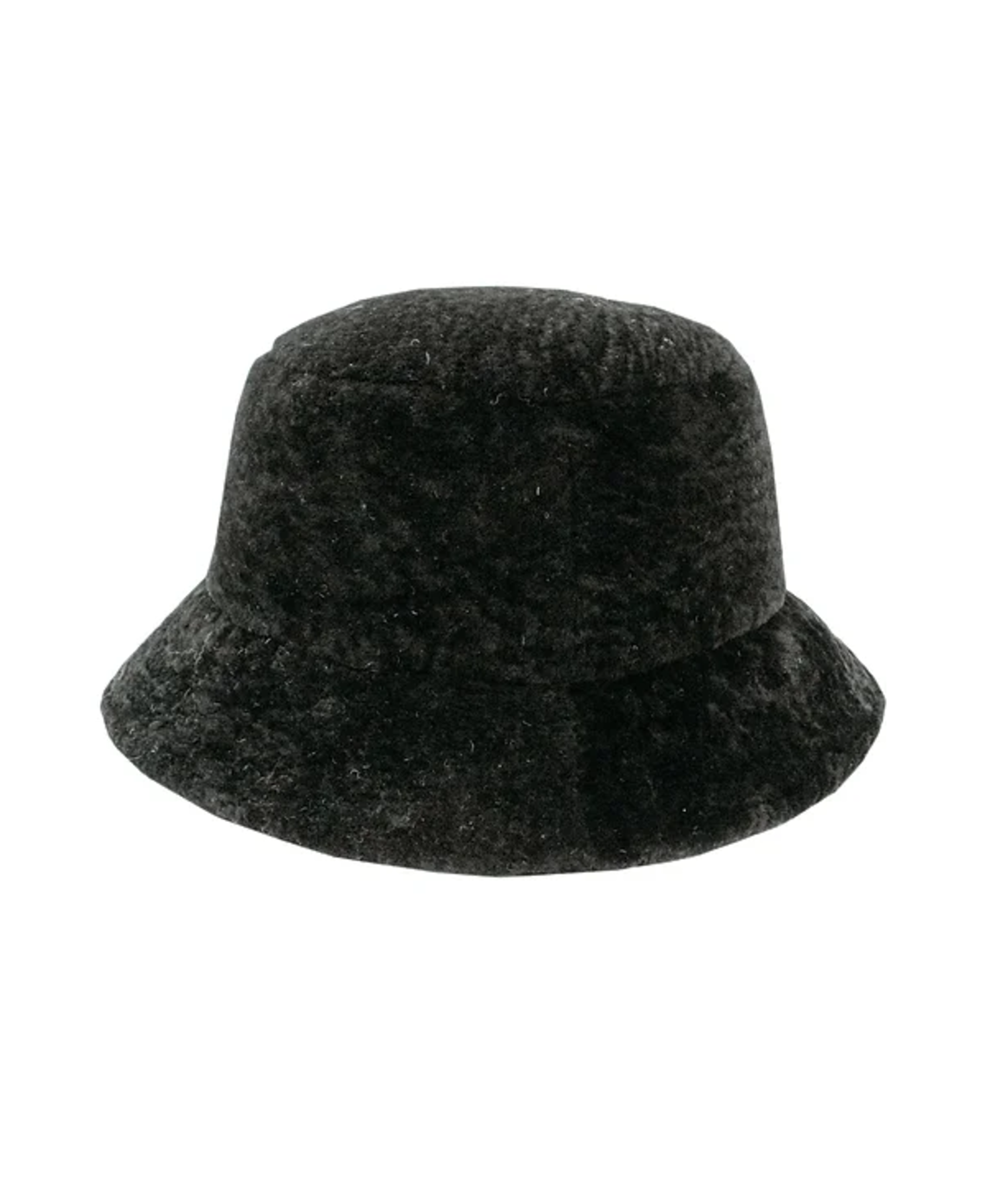 Black Lambs Wool Bucket Hat M/L