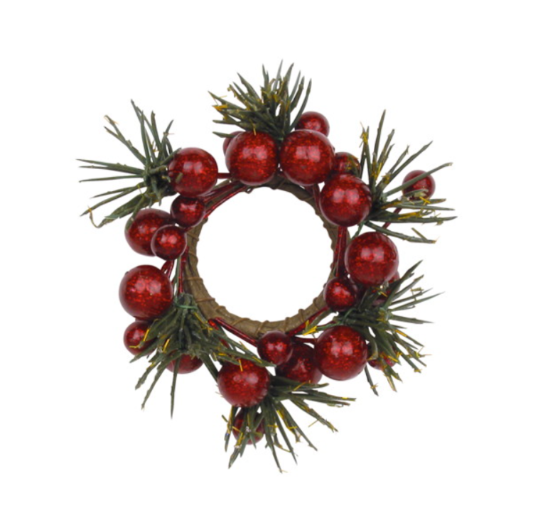 Sm Cranberry Candle Ring