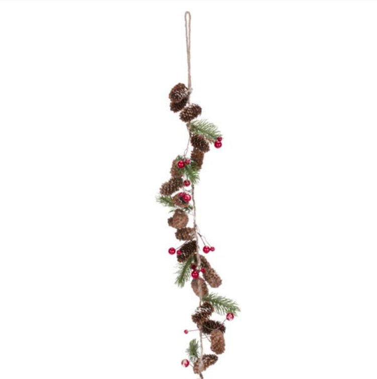 39" Brown Pinecone Garland