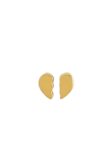 Broken Heart Stud Earrings