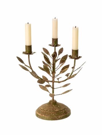 Small Laurel Leaf Candelabra