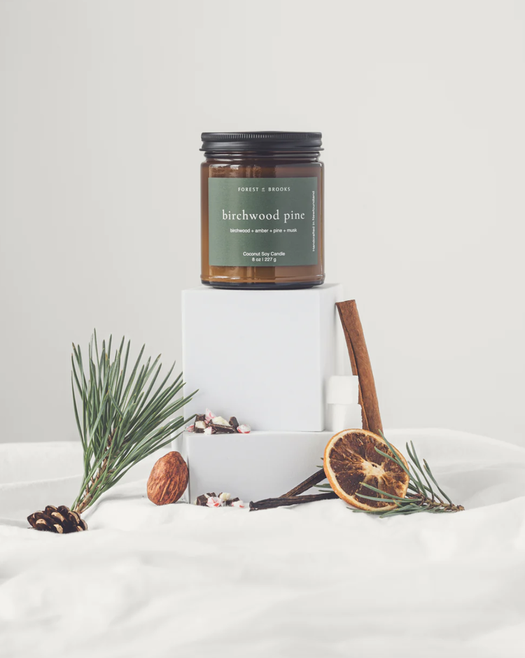 Birchwood Pine Wooden Wick Candle