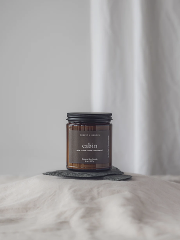 Cabin Wooden Wick Candle